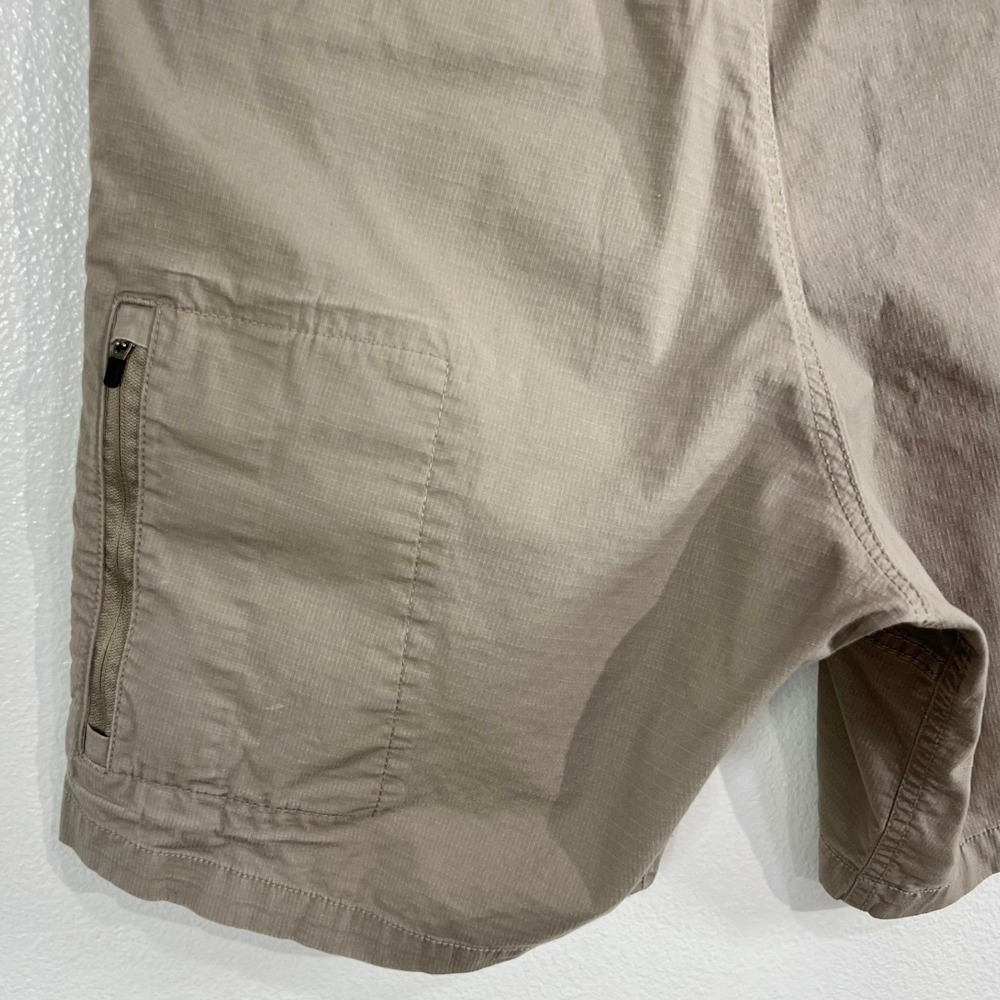 VUORI Ripstop Climber Shorts Cargo Mens Medium Sesame Beige Elastic Drawstring - Picture 6 of 9